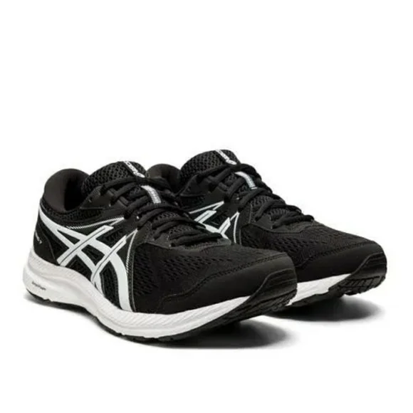 Asics Men's Gel-Contend 7 Running Shoes, Color black -whiteSize 13 Men's, New - Picture 1 of 12